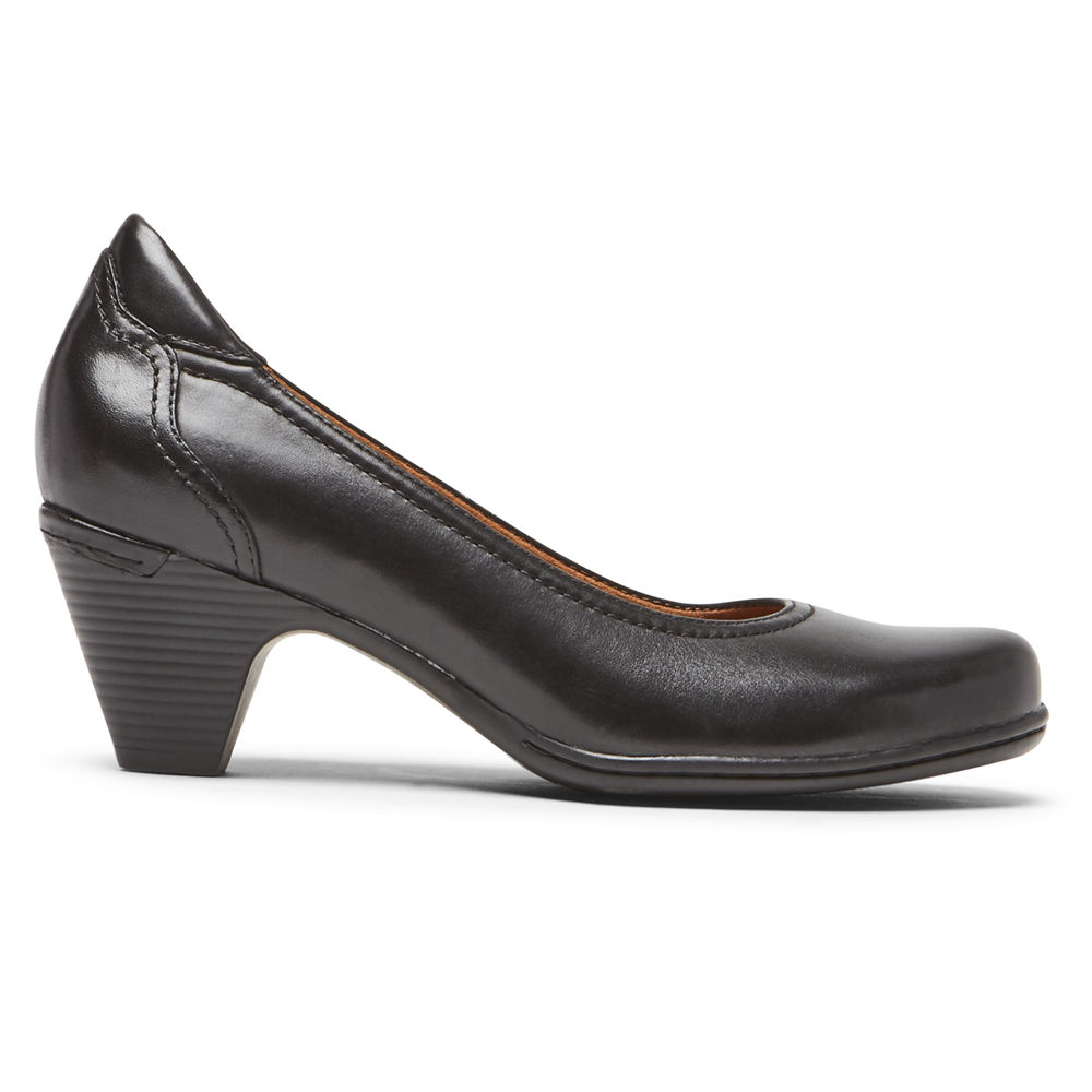 Rockport Heels For Womens Black - Cobb Hill Adaline - VD4937658